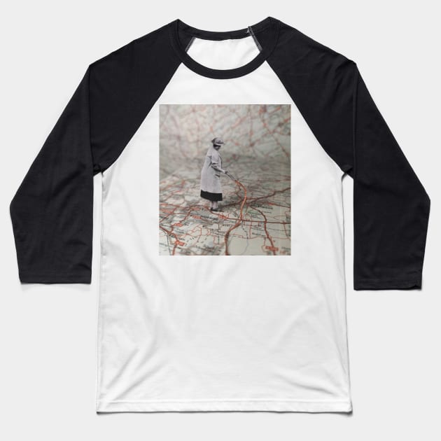 Piping Roadway Baseball T-Shirt by Pesto.Frankie